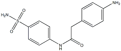 2-(4-aminophenyl)-N-(4-sulfamoylphenyl)acetamide Structure