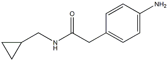 2-(4-aminophenyl)-N-(cyclopropylmethyl)acetamide, 953883-50-6, 结构式