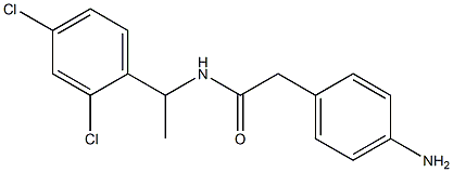 2-(4-aminophenyl)-N-[1-(2,4-dichlorophenyl)ethyl]acetamide