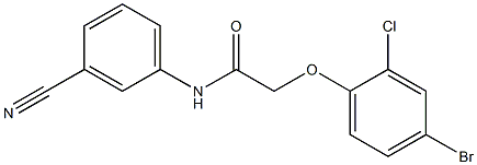 2-(4-bromo-2-chlorophenoxy)-N-(3-cyanophenyl)acetamide