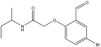 2-(4-bromo-2-formylphenoxy)-N-(butan-2-yl)acetamide 结构式