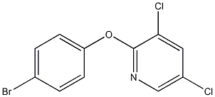 2-(4-bromophenoxy)-3,5-dichloropyridine 化学構造式