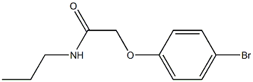 2-(4-bromophenoxy)-N-propylacetamide 结构式