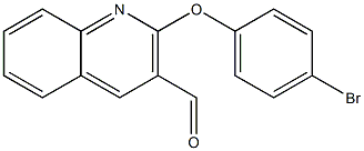 2-(4-bromophenoxy)quinoline-3-carbaldehyde Struktur