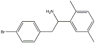 2-(4-bromophenyl)-1-(2,5-dimethylphenyl)ethan-1-amine Struktur