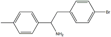 2-(4-bromophenyl)-1-(4-methylphenyl)ethanamine,,结构式