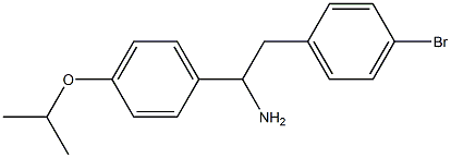 2-(4-bromophenyl)-1-[4-(propan-2-yloxy)phenyl]ethan-1-amine,,结构式