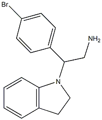 2-(4-bromophenyl)-2-(2,3-dihydro-1H-indol-1-yl)ethanamine