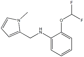 2-(difluoromethoxy)-N-[(1-methyl-1H-pyrrol-2-yl)methyl]aniline Structure
