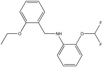 2-(difluoromethoxy)-N-[(2-ethoxyphenyl)methyl]aniline 化学構造式