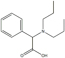 2-(dipropylamino)-2-phenylacetic acid,,结构式