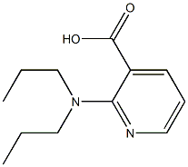2-(dipropylamino)pyridine-3-carboxylic acid,,结构式