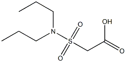 2-(dipropylsulfamoyl)acetic acid Structure