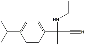 2-(ethylamino)-2-[4-(propan-2-yl)phenyl]propanenitrile Struktur