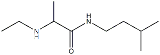 2-(ethylamino)-N-(3-methylbutyl)propanamide 结构式