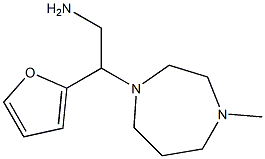 2-(furan-2-yl)-2-(4-methyl-1,4-diazepan-1-yl)ethan-1-amine,,结构式