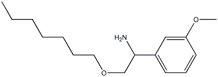 2-(heptyloxy)-1-(3-methoxyphenyl)ethan-1-amine Structure