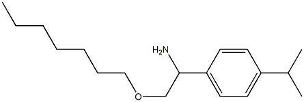 2-(heptyloxy)-1-[4-(propan-2-yl)phenyl]ethan-1-amine,,结构式