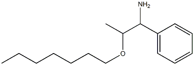 2-(heptyloxy)-1-phenylpropan-1-amine 化学構造式