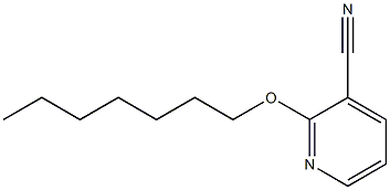 2-(heptyloxy)pyridine-3-carbonitrile Struktur