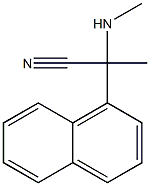2-(methylamino)-2-(naphthalen-1-yl)propanenitrile Struktur