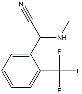 2-(methylamino)-2-[2-(trifluoromethyl)phenyl]acetonitrile,,结构式