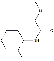 2-(methylamino)-N-(2-methylcyclohexyl)acetamide Structure