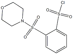 2-(morpholine-4-sulfonyl)benzene-1-sulfonyl chloride 化学構造式