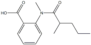 2-(N,2-dimethylpentanamido)benzoic acid Structure
