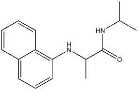 2-(naphthalen-1-ylamino)-N-(propan-2-yl)propanamide Structure