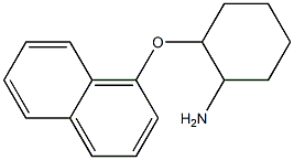 2-(naphthalen-1-yloxy)cyclohexan-1-amine Structure