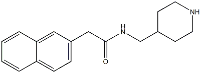 2-(naphthalen-2-yl)-N-(piperidin-4-ylmethyl)acetamide Structure