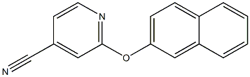 2-(naphthalen-2-yloxy)pyridine-4-carbonitrile Struktur