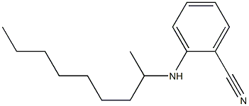 2-(nonan-2-ylamino)benzonitrile 化学構造式