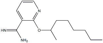 2-(octan-2-yloxy)pyridine-3-carboximidamide Structure