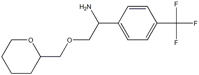 2-(oxan-2-ylmethoxy)-1-[4-(trifluoromethyl)phenyl]ethan-1-amine Structure