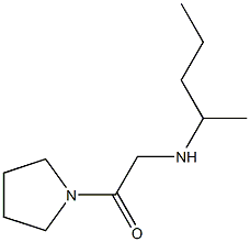 2-(pentan-2-ylamino)-1-(pyrrolidin-1-yl)ethan-1-one 结构式