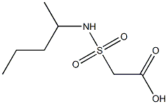 2-(pentan-2-ylsulfamoyl)acetic acid Struktur