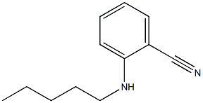 2-(pentylamino)benzonitrile 化学構造式