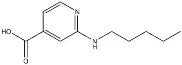 2-(pentylamino)pyridine-4-carboxylic acid Structure