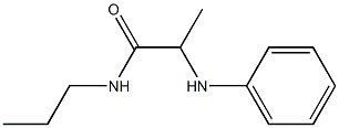2-(phenylamino)-N-propylpropanamide 化学構造式