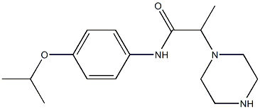 2-(piperazin-1-yl)-N-[4-(propan-2-yloxy)phenyl]propanamide