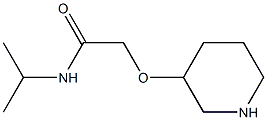 2-(piperidin-3-yloxy)-N-(propan-2-yl)acetamide 化学構造式