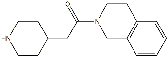 2-(piperidin-4-ylacetyl)-1,2,3,4-tetrahydroisoquinoline,,结构式