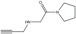 2-(prop-2-yn-1-ylamino)-1-(pyrrolidin-1-yl)ethan-1-one Structure