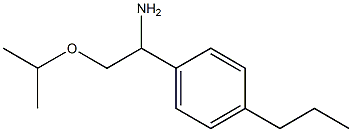 2-(propan-2-yloxy)-1-(4-propylphenyl)ethan-1-amine,,结构式