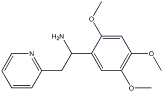 2-(pyridin-2-yl)-1-(2,4,5-trimethoxyphenyl)ethan-1-amine 化学構造式