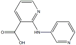 2-(pyridin-3-ylamino)pyridine-3-carboxylic acid,,结构式