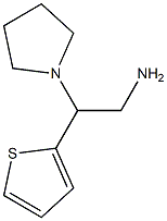 2-(pyrrolidin-1-yl)-2-(thiophen-2-yl)ethan-1-amine 结构式