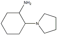 2-(pyrrolidin-1-yl)cyclohexan-1-amine 化学構造式